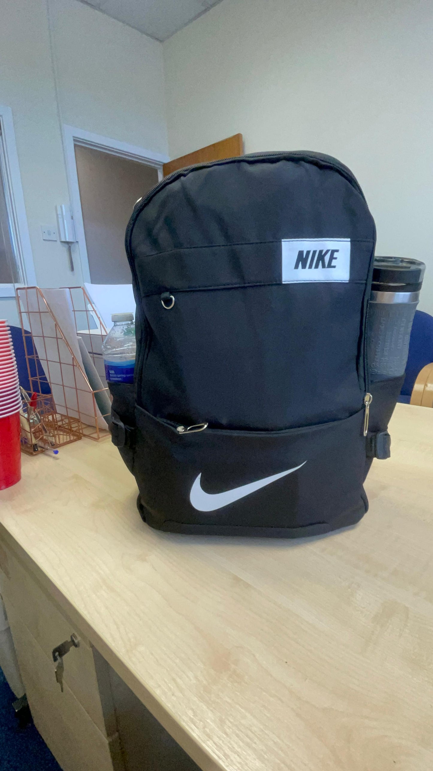Nike-Style Printed Backpack