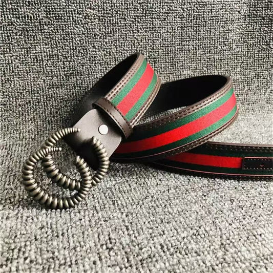Luxury-Inspired Striped Fashion Belt