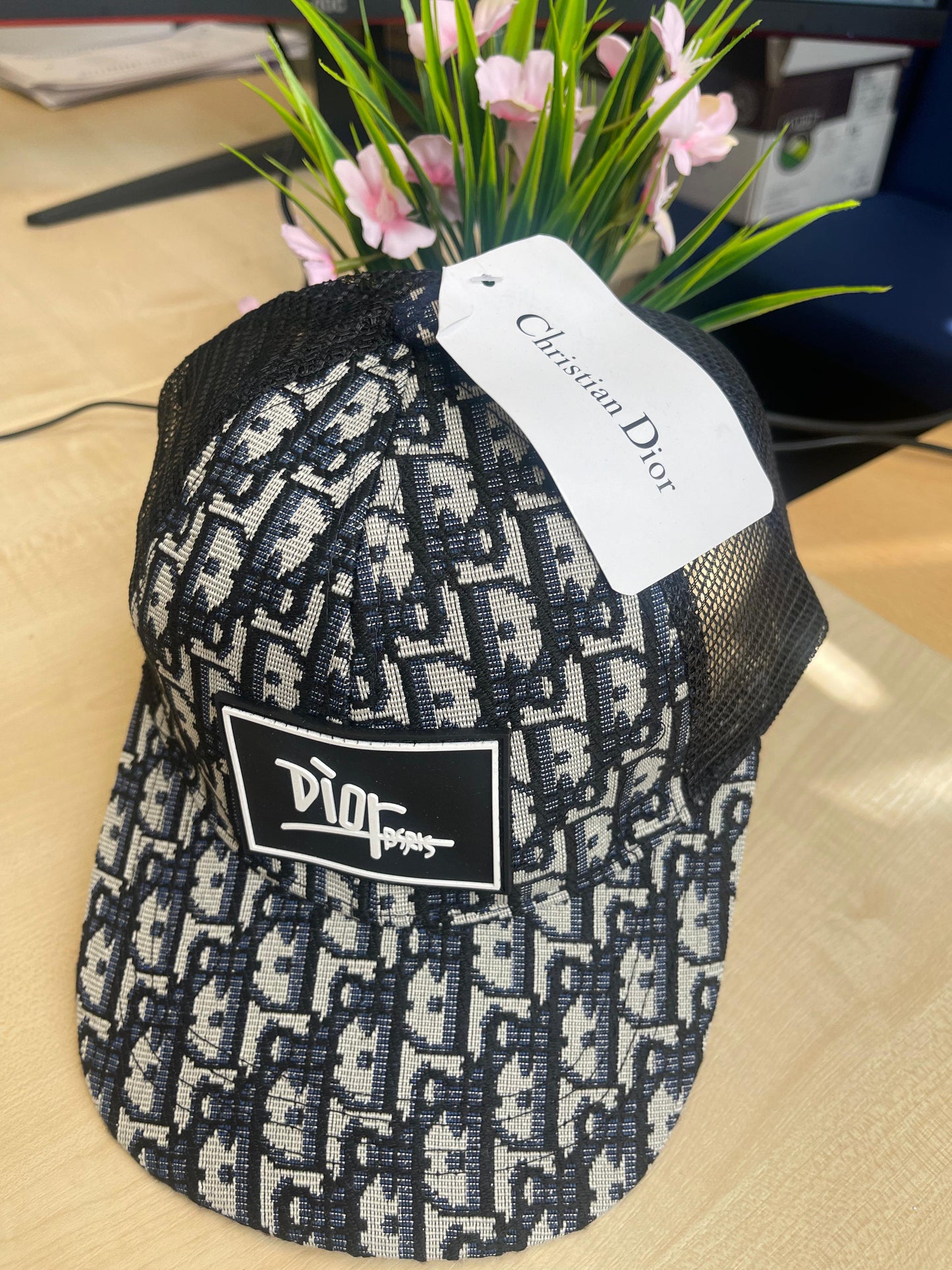 Designer-Inspired Dior Print Cap