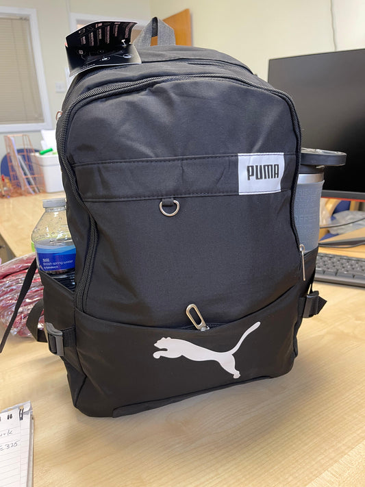 Puma-Style Black Backpack&nbsp;