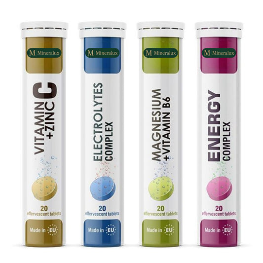 Mineralux Effervescent Tablets - Vitamin C+Zinc