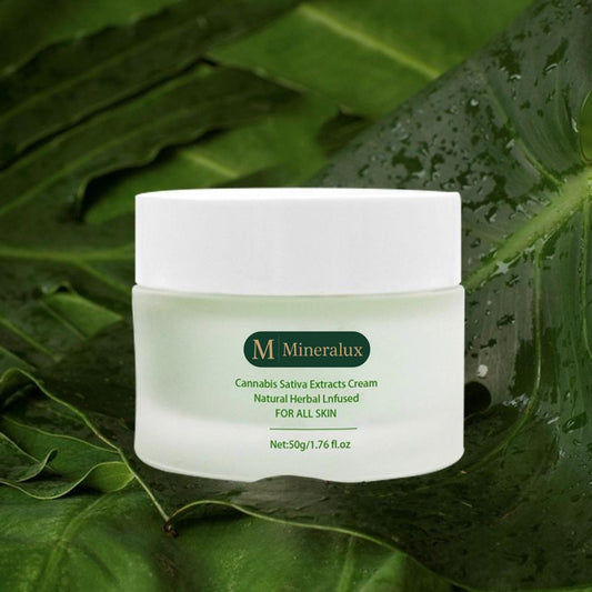 Mineralux Cannabis Sativa Extracts Natural Herbal Infused Cream (50g/1.76 fl.oz)