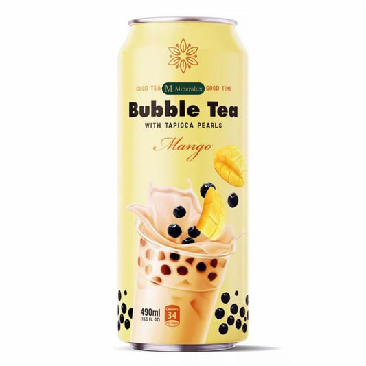Mineralux Taro Bubble Tea with Tapioca Pearls (490ml / 16.5 fl.oz)