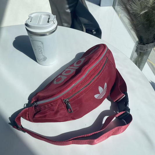Adidas Maroon Waist Bag – Stylish & Functional